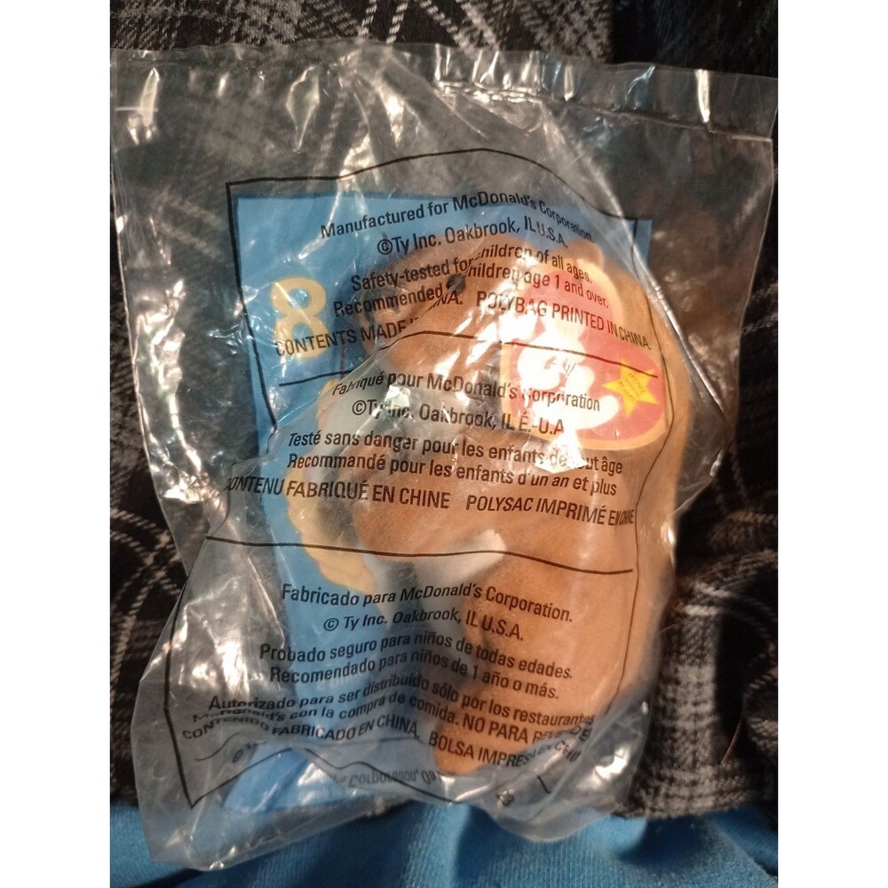 McDonald's 1999 Ty Teenie Beenie Baby Plush Toy "Nuts" the Squirrel#8